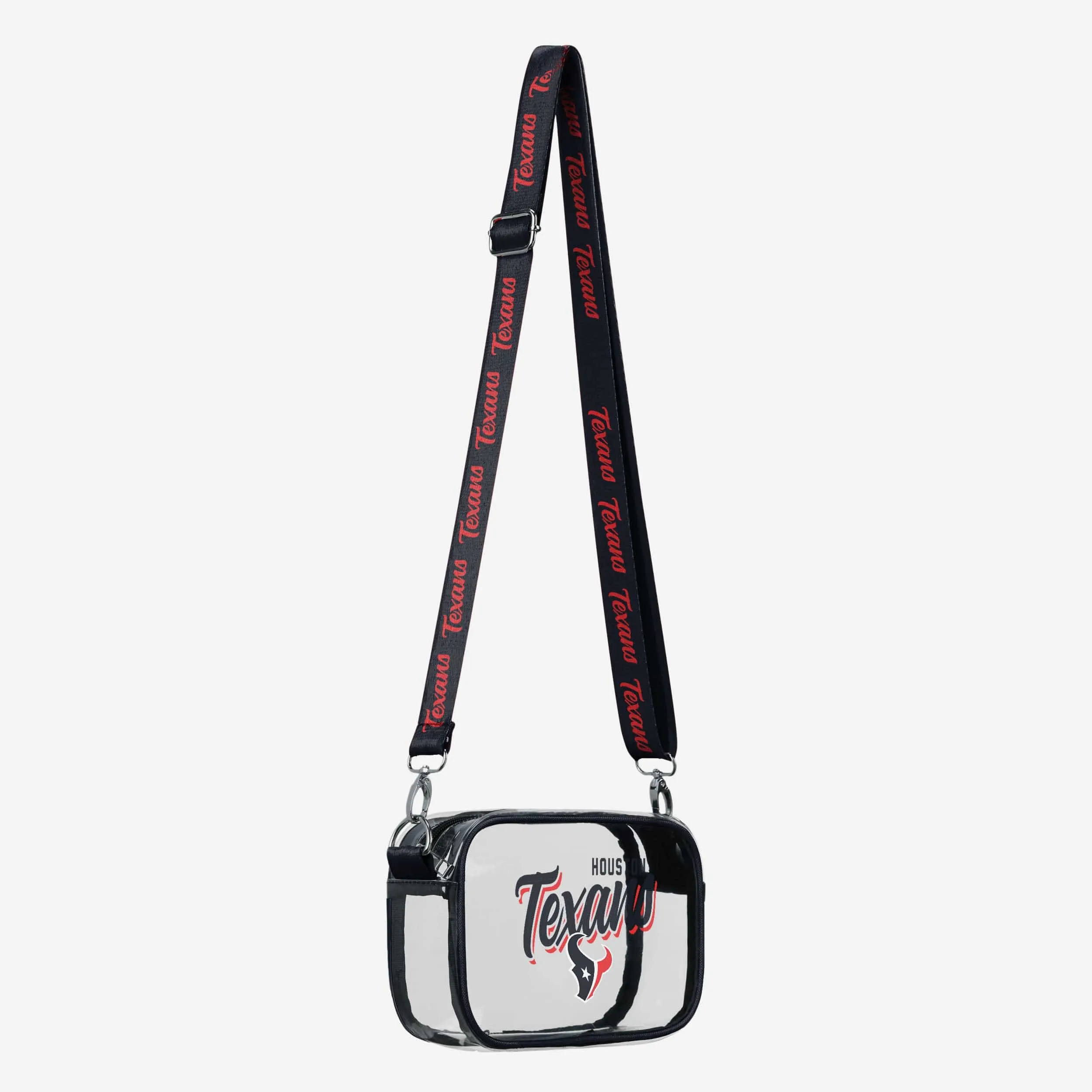 Houston Texans Monty Script Clear Crossbody Bag