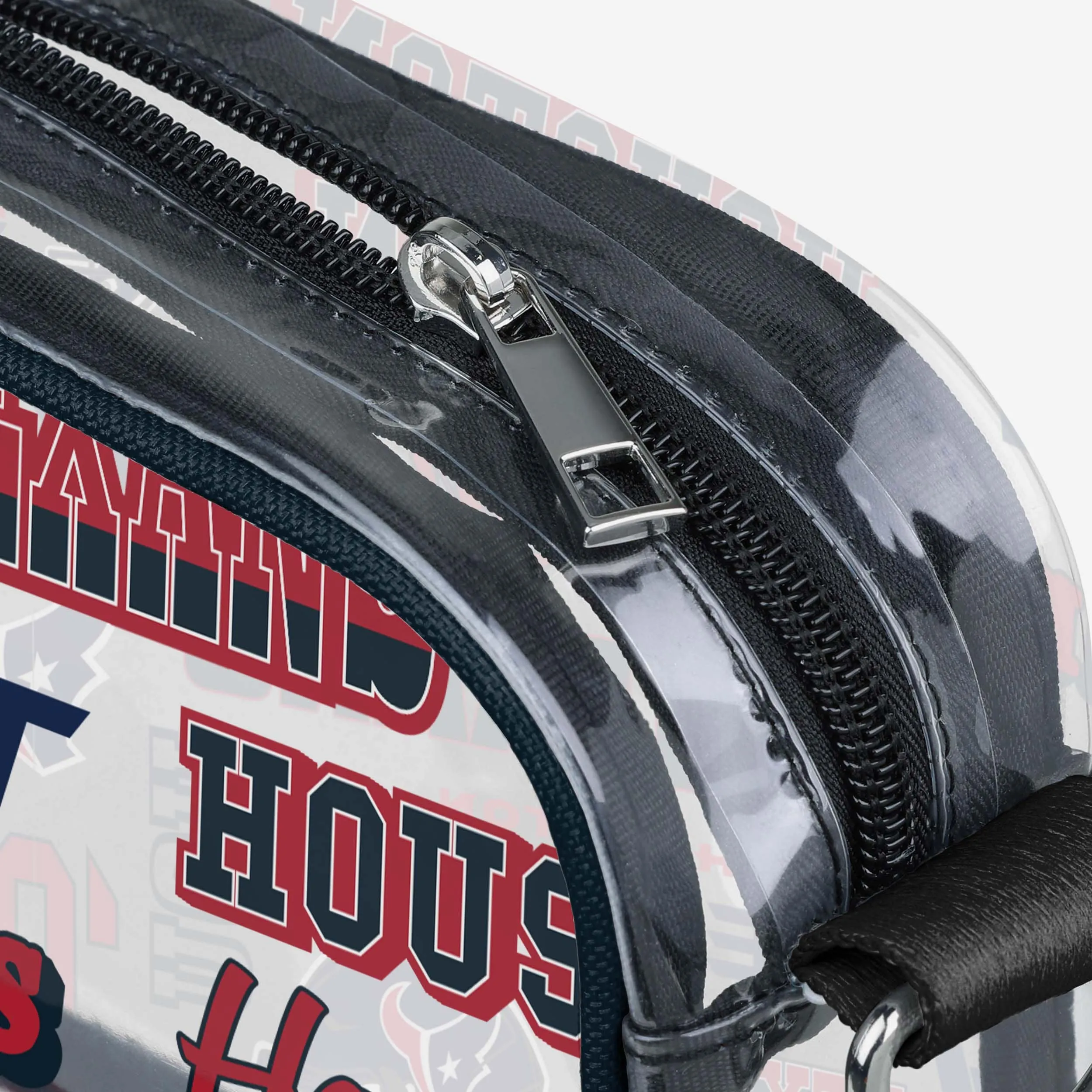 Houston Texans Repeat Retro Print Clear Crossbody Bag