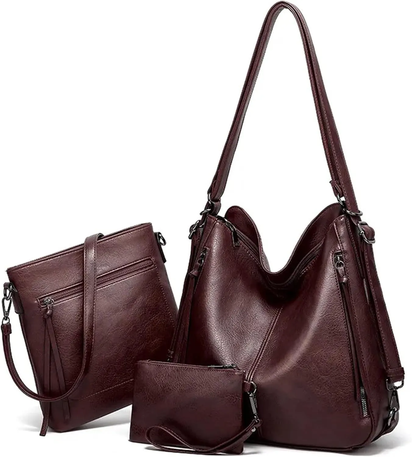 HUGGI PU leather hand bag for women | shoulder bags for women with strap & zipper