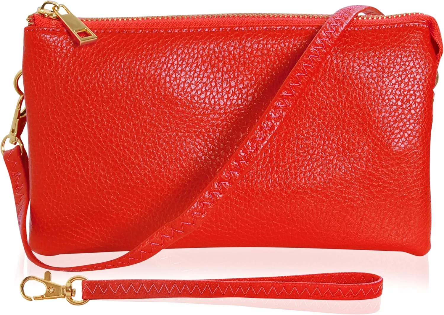 Humble Chic Vegan Leather Wristlet Purse for Women - Small Clutch Purse with Shoulder and Wrist Straps