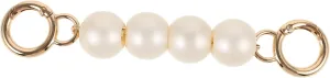 Imitation Pearl Bag Chain Strap Crossbody Handbag Extender for DIY Purse Accessory Stylish Chain with Four Pearls present for Women Easy to Install and Remove