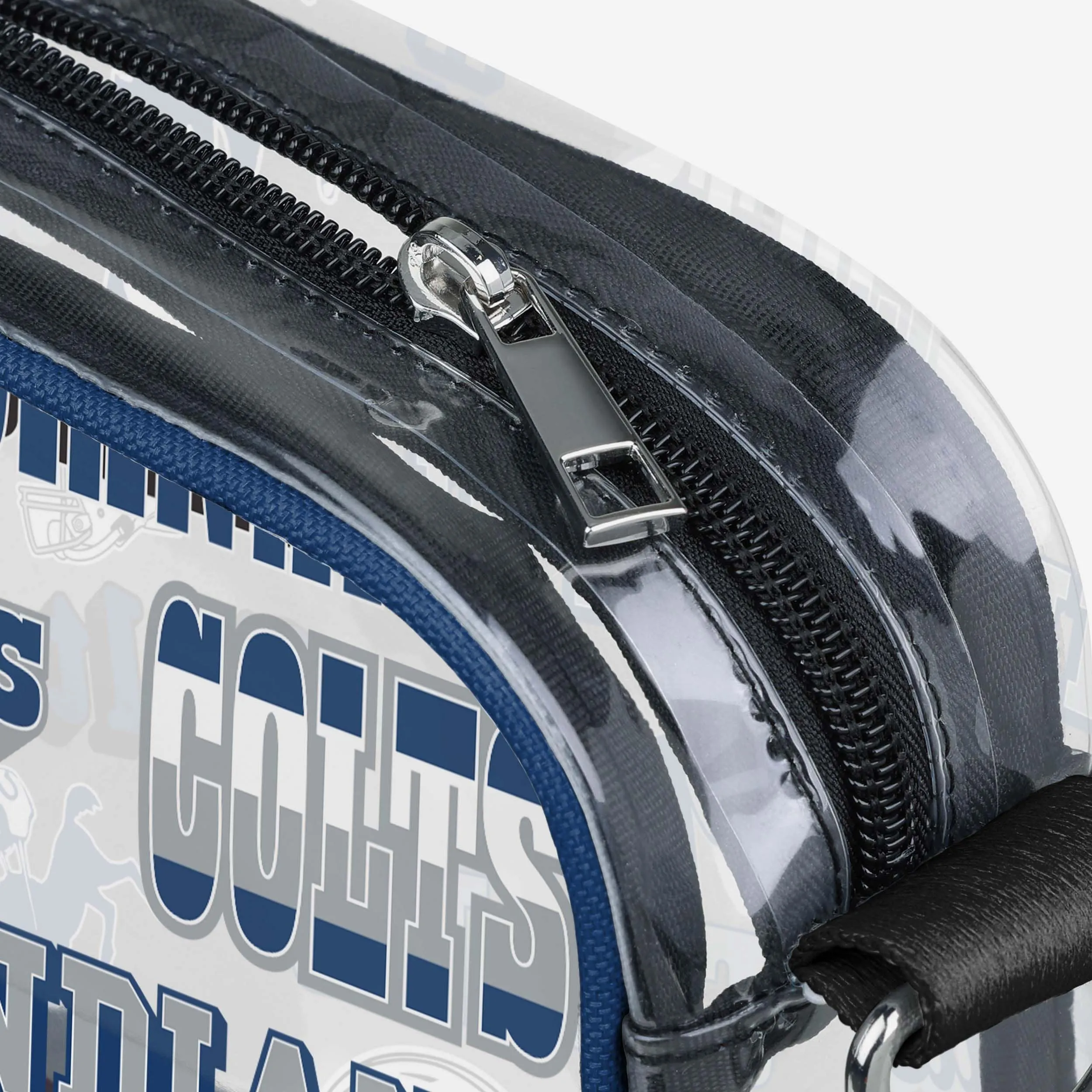 Indianapolis Colts Repeat Retro Print Clear Crossbody Bag