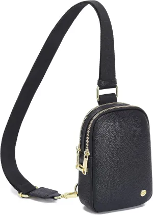 INICAT Travel Small Sling Bag Leather Crossbody Bags for Women Fanny Packs Cross Body Bag for Woman Cross Body Purses