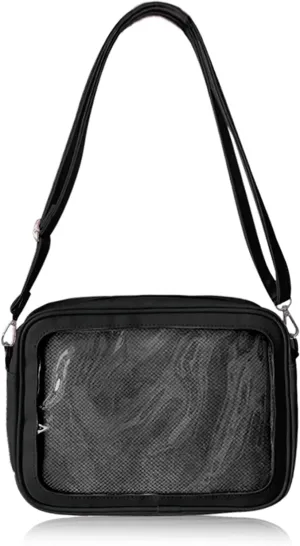 Ita Bag Crossbody Ita Purse Pin Display Bag with Insert Shoulder Crossbody Underarm Top-handle Handbag