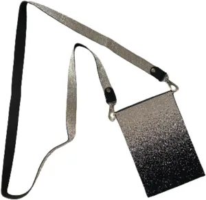 Jacqueline Kent JKBG117.BK Believe Cellphone Crossbody Purse 7 Inches x 4.75 Inches Black Ombre Crystal