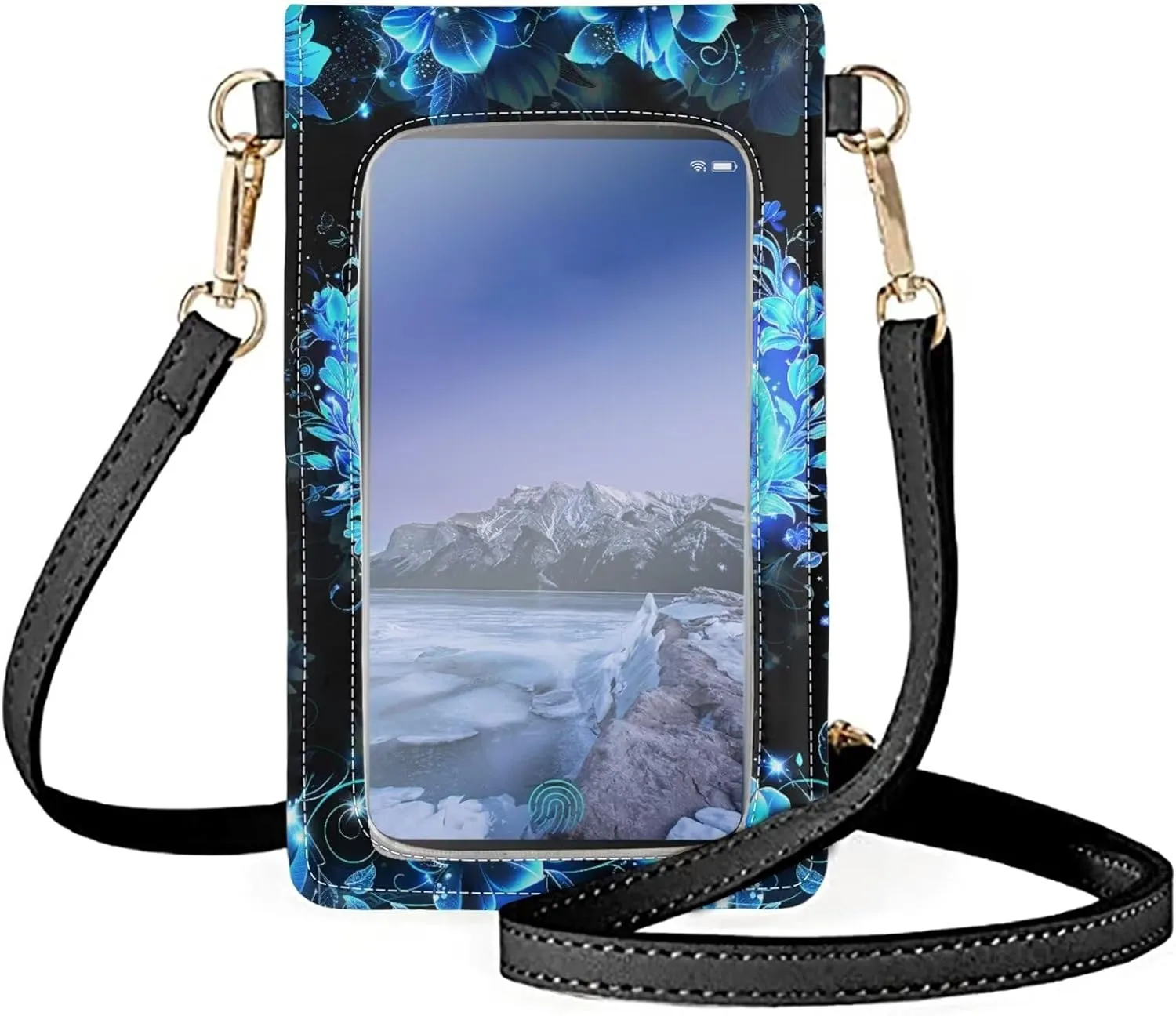 JEOCODY Touch Screen Phone Purse, Lightweight Small Wallet Purses and Handbags with a Shoulder Strap for Women