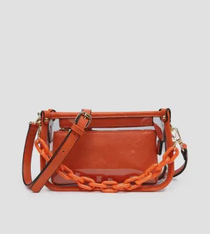 Jessica Clear Crossbody (orange)