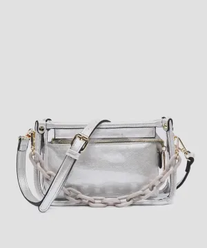 Jessica Clear Crossbody (silver)