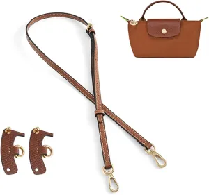 Jiesinlov Leather Bag Shoulder Strap Replacement Crossbody Adjustable Conversion Kit Fit for Mini Pouch
