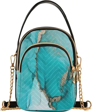 Joisal Gold Rose Marble Women's Crossbody Purse, Small Crossbody Bags for Women Travel Purse Crossbody