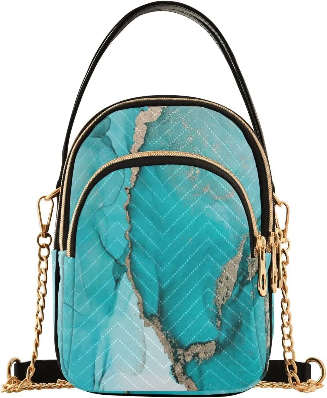 Joisal Gold Rose Marble Women's Crossbody Purse, Small Crossbody Bags for Women Travel Purse Crossbody