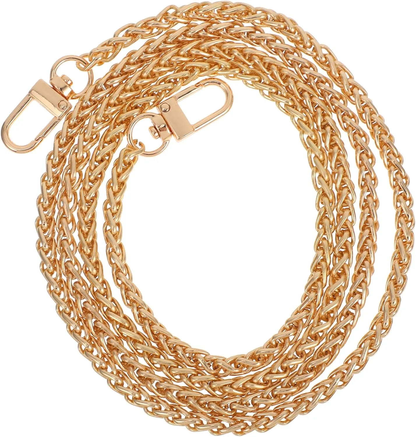 jojofuny DIY Bag Straps Metal Chain Purse Strap Easy-to-use Rotating Buckle Versatile Stylish