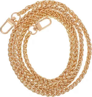 jojofuny DIY Bag Straps Metal Chain Purse Strap Easy-to-use Rotating Buckle Versatile Stylish