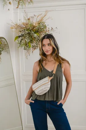 Joy Susan Women's Fashion Purse Bryce Pencil Stripe Sling Canvas Hand Bag