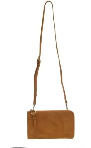 Joy Susan Women's Fashion Purse Faux Suede Karina Convertible Wristlet and Wallet -