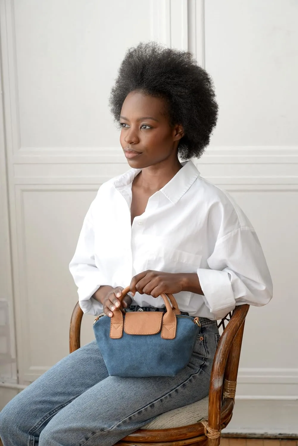 Joy Susan Women's Fashion Purse Mini Canvas Tote Hand Bag