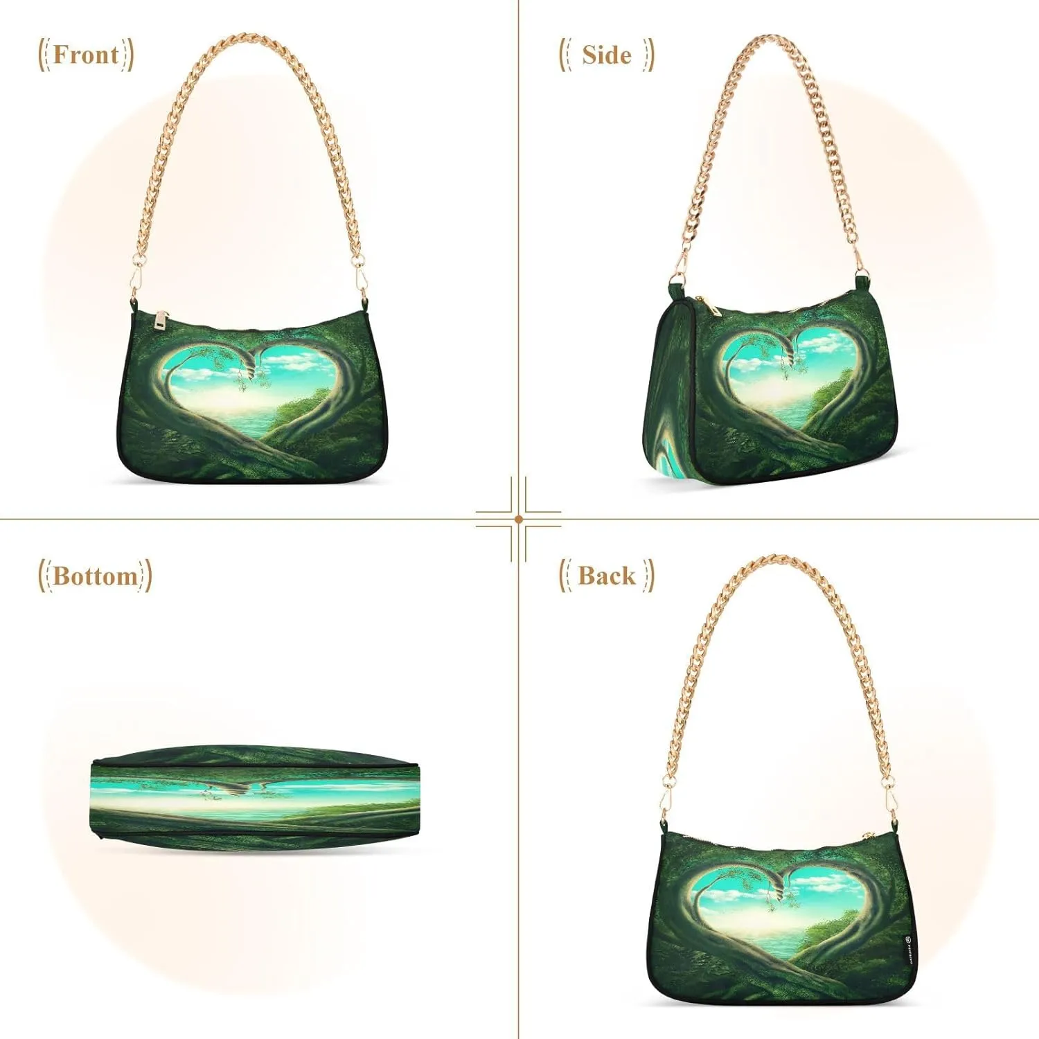 JSTEL Shoulder Bag Purse for Women,Polyester Small Crossbody Bags Purse Wallet Shoulder Bag