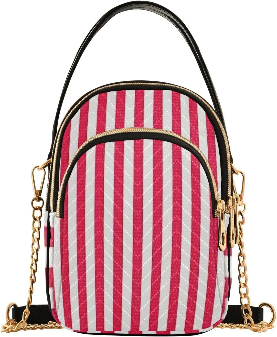 JSTEL Small Crossbody Bag for Women with Compartments,Long Strap Crossbody Purse Polyester Phone Purse Wallet