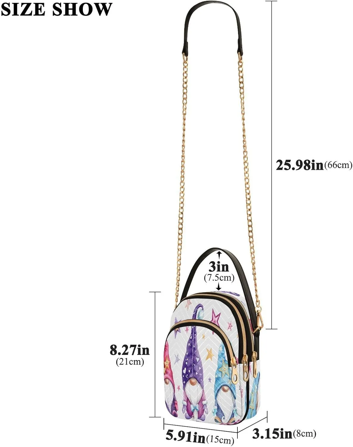 JSTEL Small Crossbody Bag for Women with Compartments,Long Strap Crossbody Purse Polyester Phone Purse Wallet