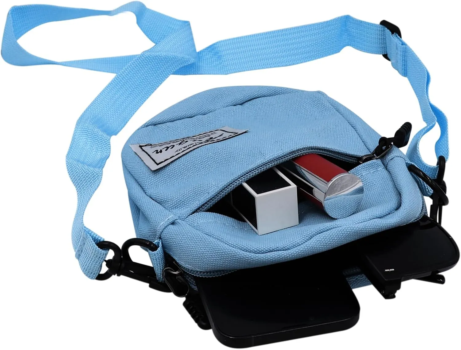 JUMISEE Fashion Canvas Crossbody Purse Small Cell Phone Bag Messenger Bag Handbag for Men Women Kids
