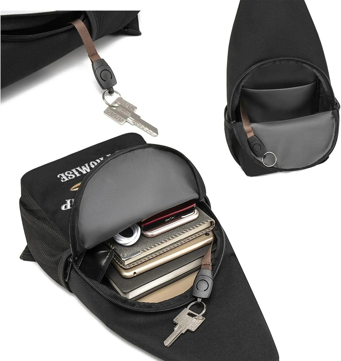 Just The Tip I Promise Sling Bag Crossbody Backpack Shoulder Casual Daypack Bags for Men Women