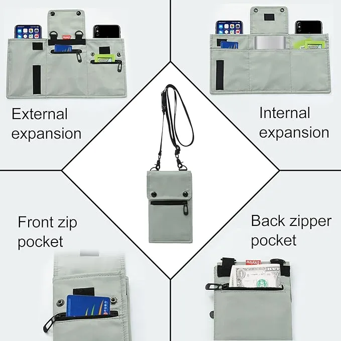Kamari | Waterproof Foldable Crossbody Pass Holder Travel Wallet