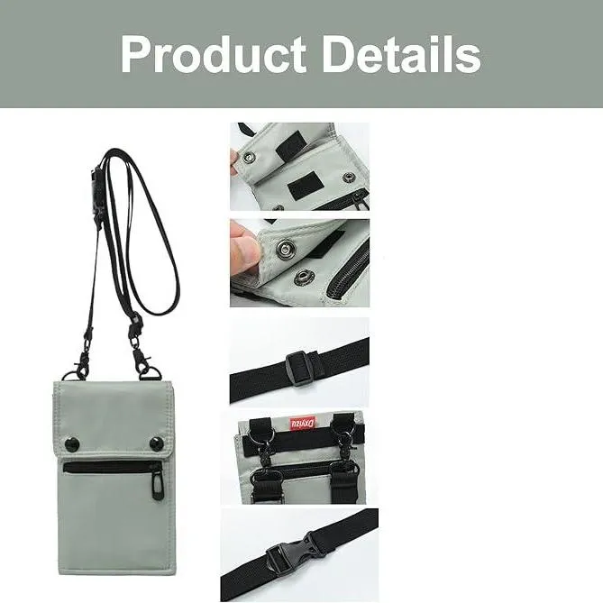 Kamari | Waterproof Foldable Crossbody Pass Holder Travel Wallet