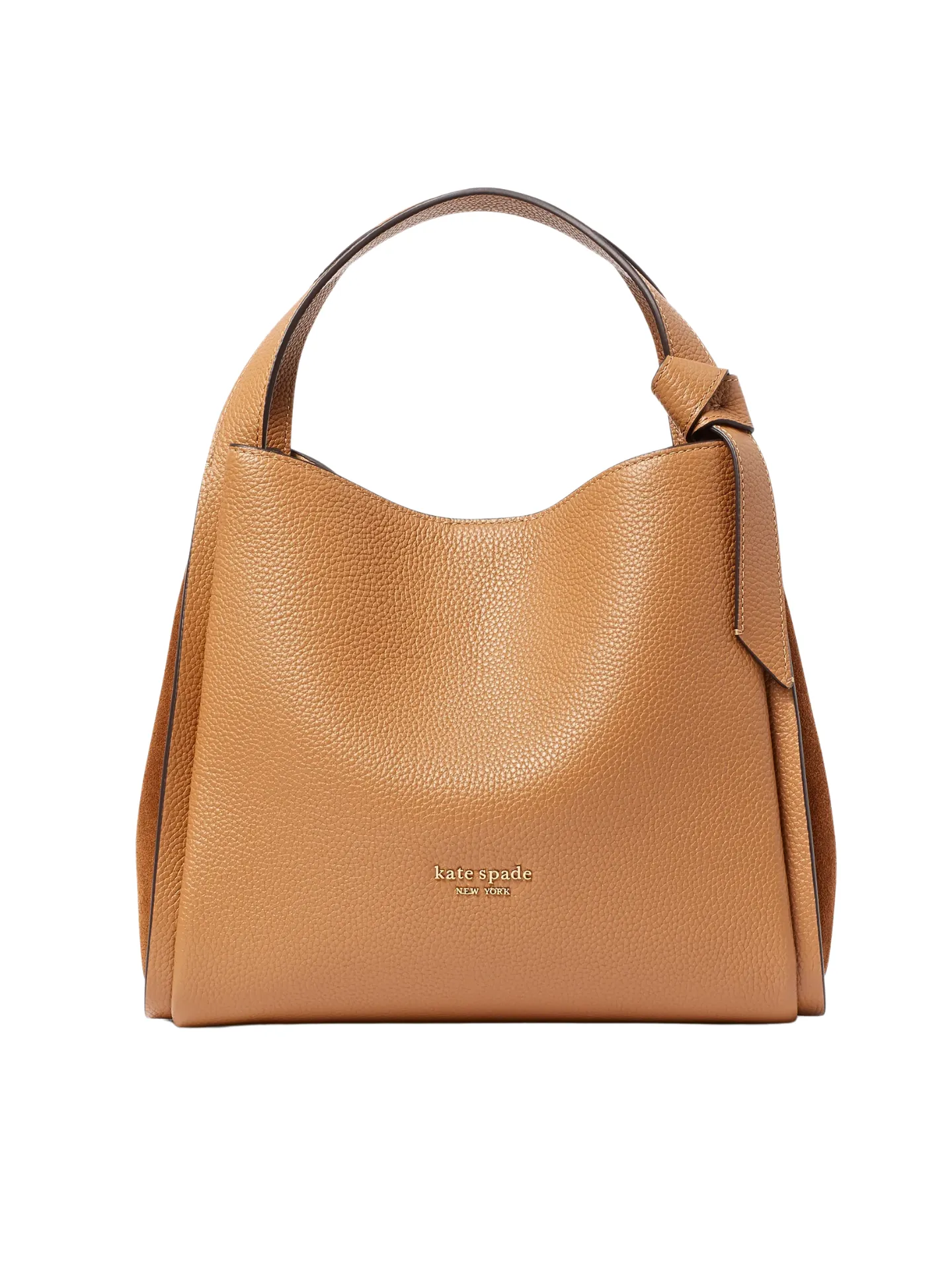 Kate Spade Knott Medium Pebbled Leather & Suede Crossbody Tote Bungalow