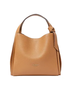 Kate Spade Knott Medium Pebbled Leather & Suede Crossbody Tote Bungalow