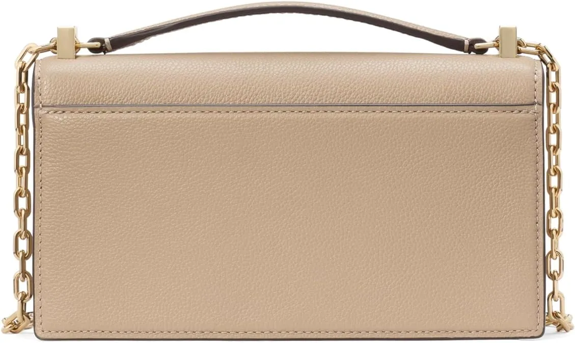 kate spade new york Deco Pebbled Leather Mini Flap Chain Crossbody