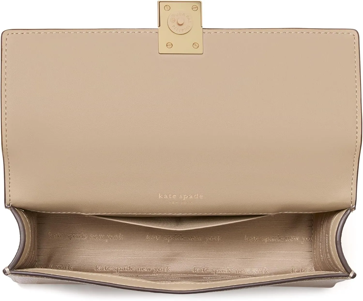 kate spade new york Deco Pebbled Leather Mini Flap Chain Crossbody