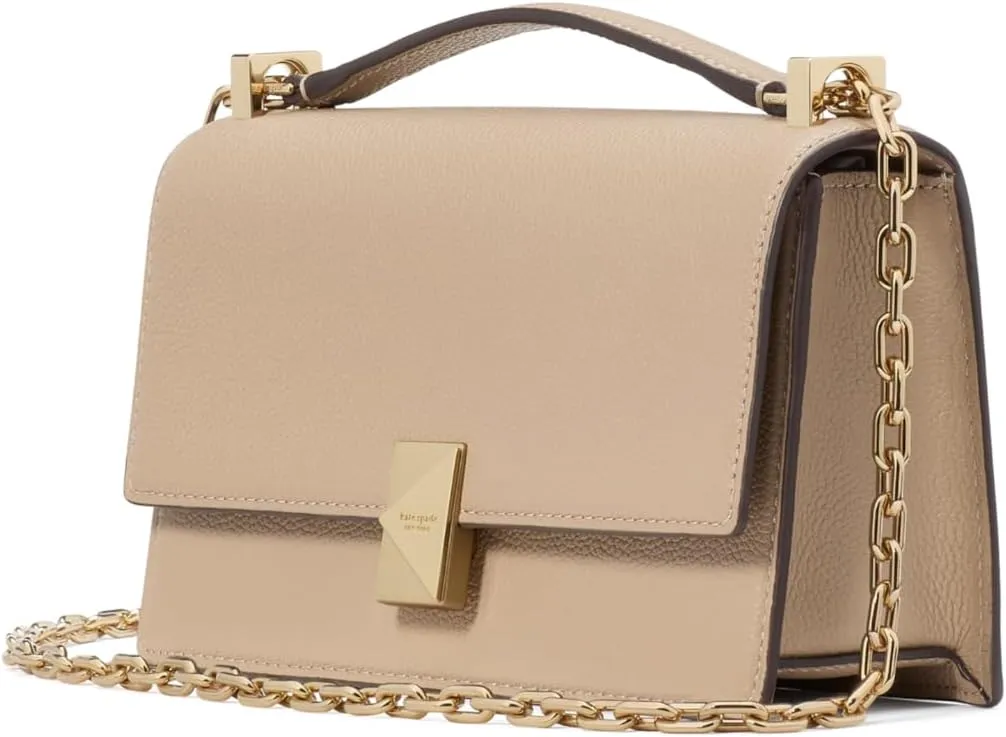 kate spade new york Deco Pebbled Leather Mini Flap Chain Crossbody
