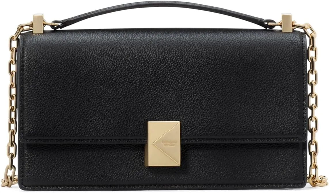 kate spade new york Deco Pebbled Leather Mini Flap Chain Crossbody