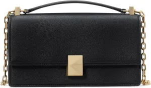 kate spade new york Deco Pebbled Leather Mini Flap Chain Crossbody