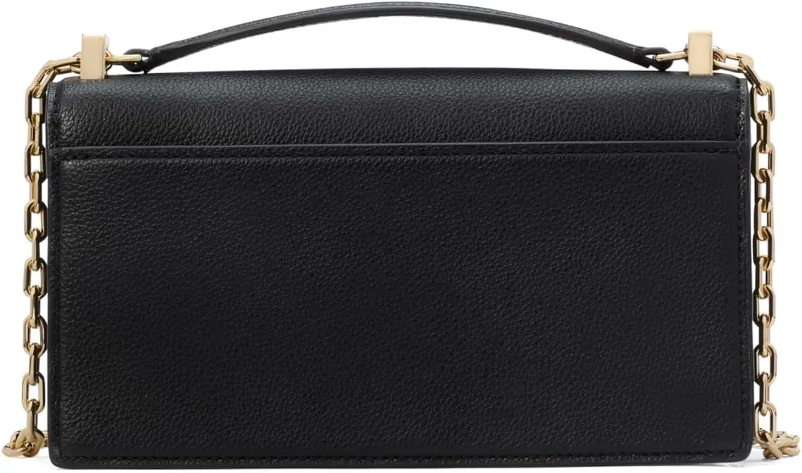 kate spade new york Deco Pebbled Leather Mini Flap Chain Crossbody