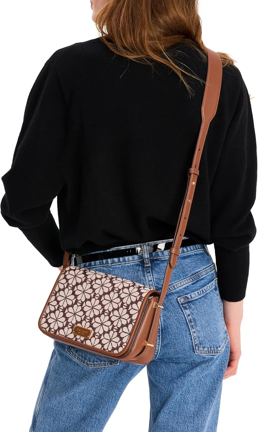 kate spade new york Women's Spade Flower Jacquard Flap Crossbody