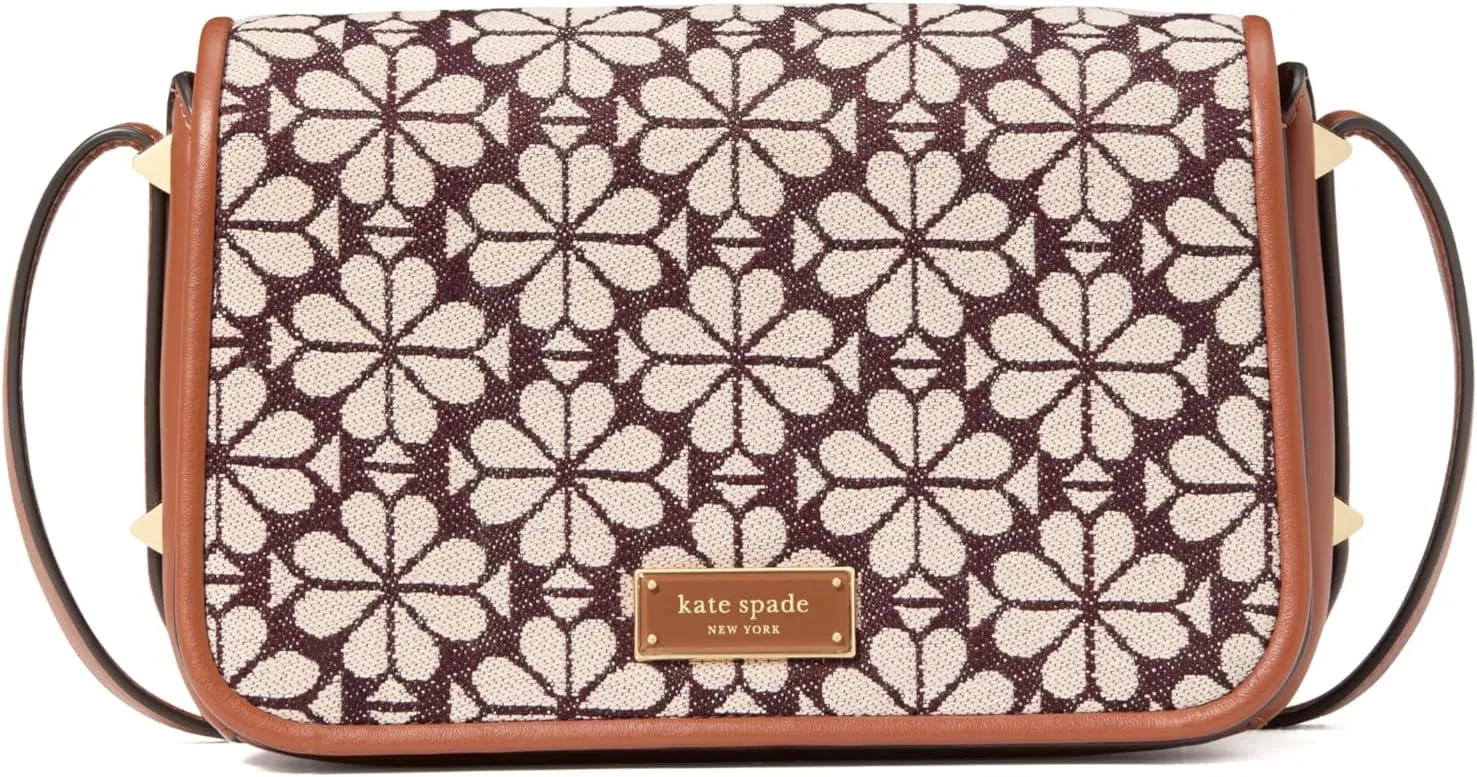 kate spade new york Women's Spade Flower Jacquard Flap Crossbody