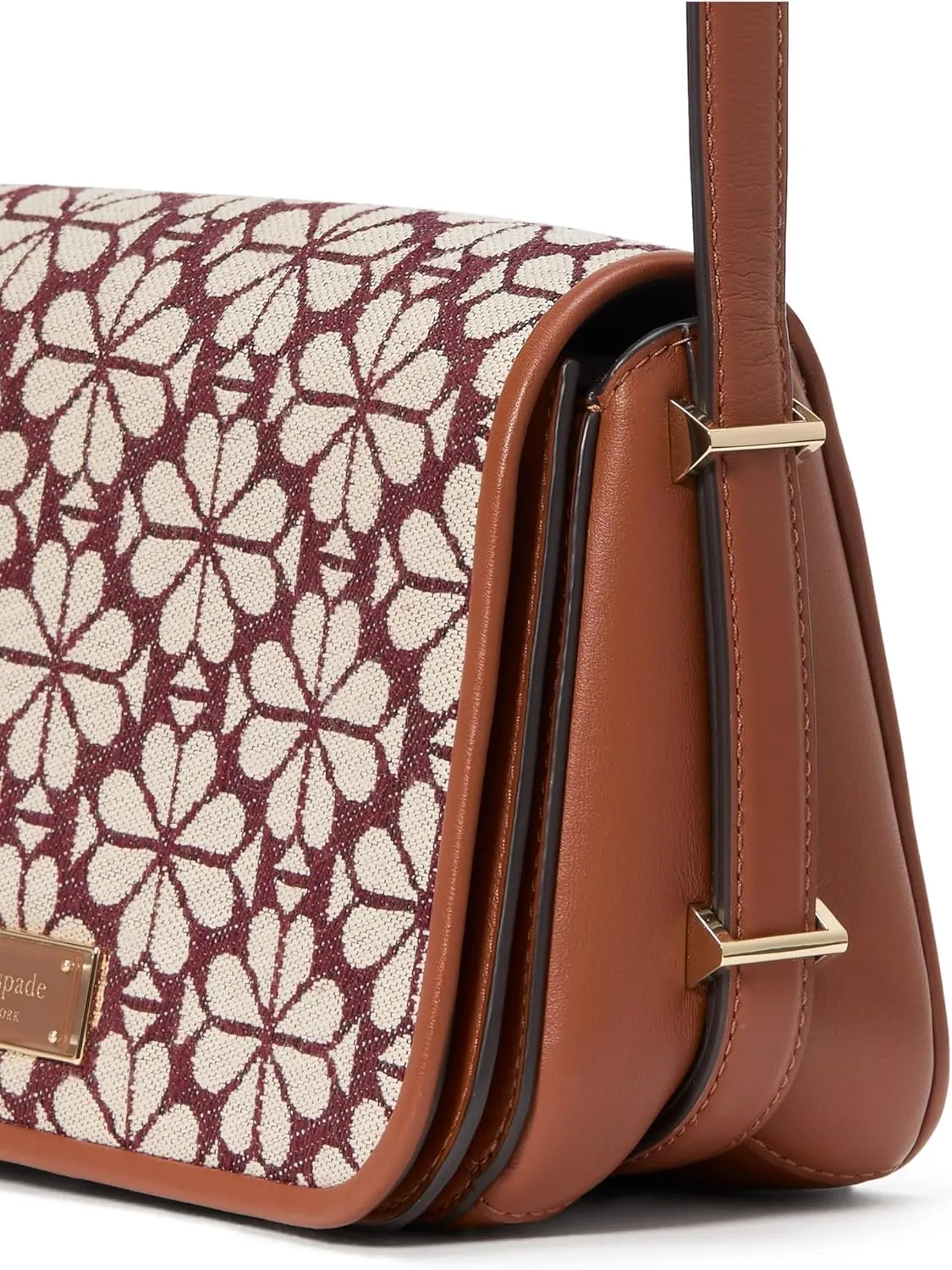 kate spade new york Women's Spade Flower Jacquard Flap Crossbody