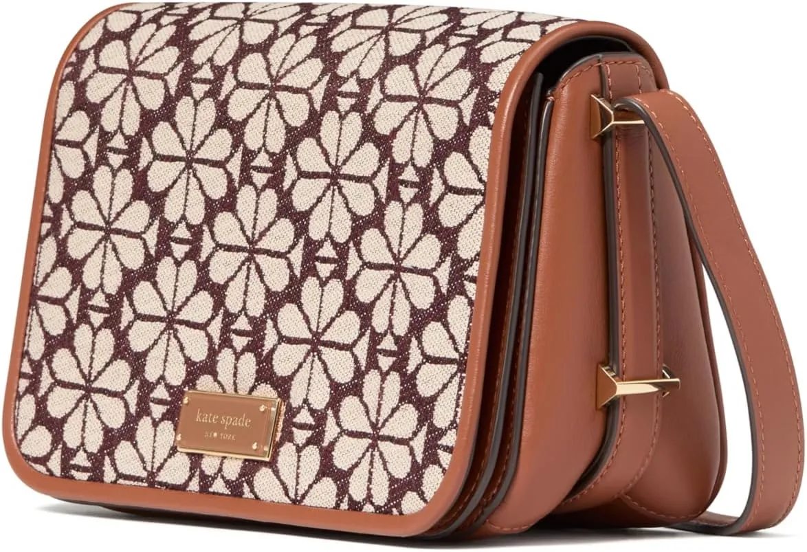 kate spade new york Women's Spade Flower Jacquard Flap Crossbody