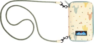 KAVU Go Time Bi-Fold Crossbody Wallet with Rope Strap