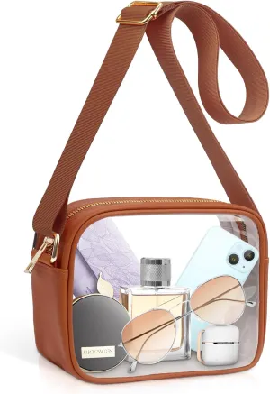 KETIEE Clear Crossbody Bag, Stadium Approved Clear Purse Bag for Concerts Sports Events Festivals