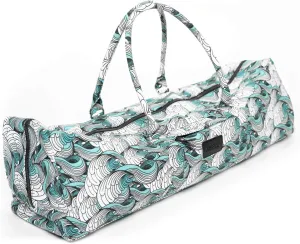 Kindfolk Patterned Yoga Mat Bag: Zippered & Spacious