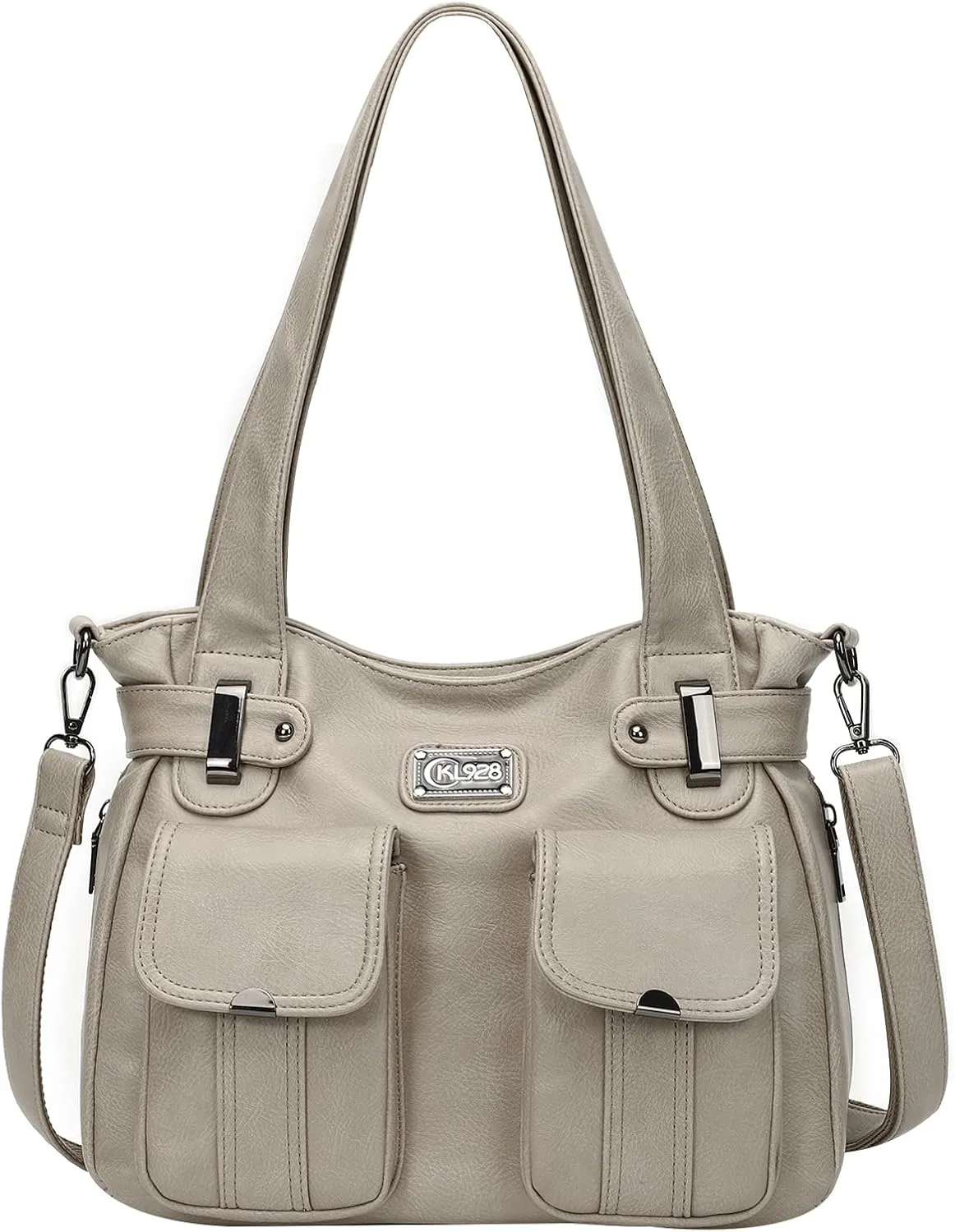 KL928 Purses for Women，Soft PU Leather Handbags ，Large Capacity Shoulder Bags ，Multi-Pockets Fashion Crossbody Purse