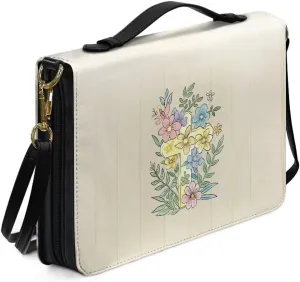 Kuiaobaty Bible Cover PU Leather Bible Carring Bag Crossbody Bible Protective Holder