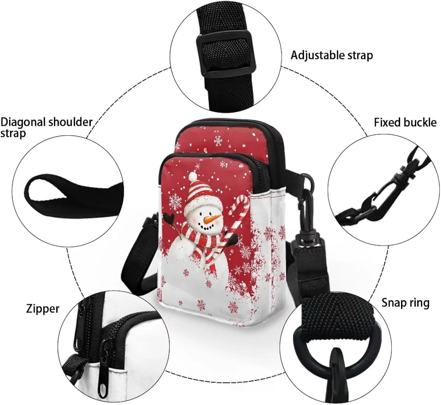 Kuiaobaty Crossbody Bags for Women Sling Bag Stylish Messenger Bag Soft Phone Purse