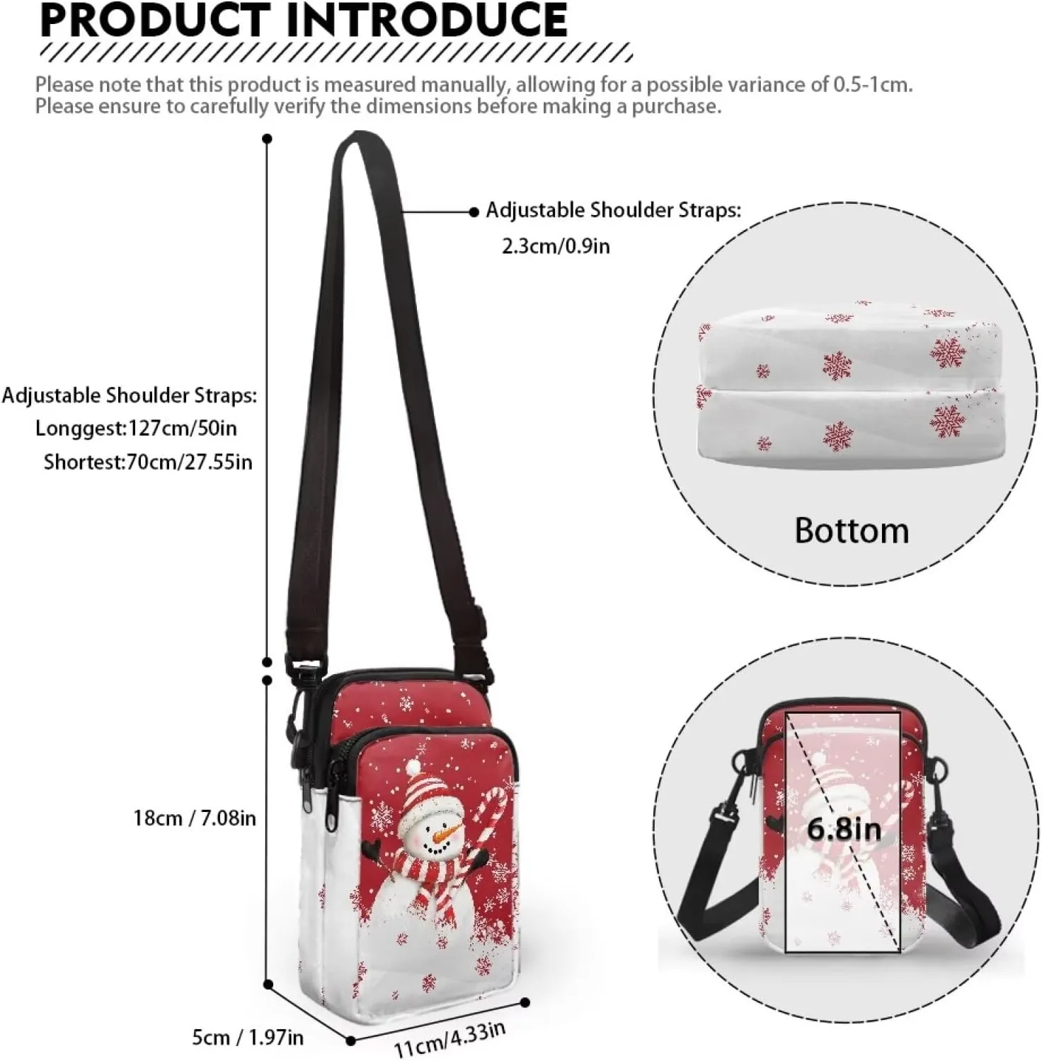 Kuiaobaty Crossbody Bags for Women Sling Bag Stylish Messenger Bag Soft Phone Purse