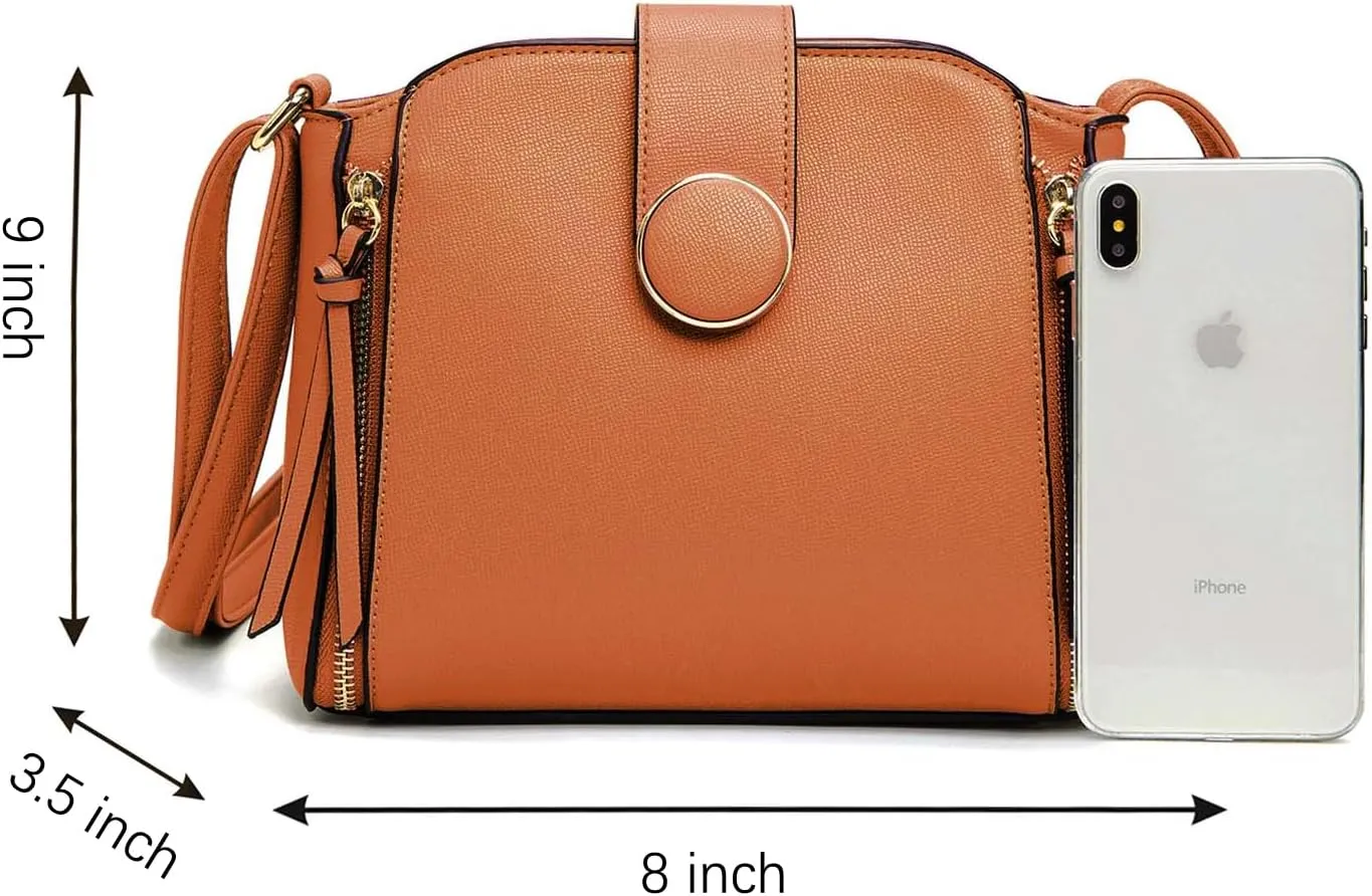 LA TERRE Lightweight Medium Crossbody Bag, Crossbody Purse Shoulder Bag for Women with Adjustable Strap