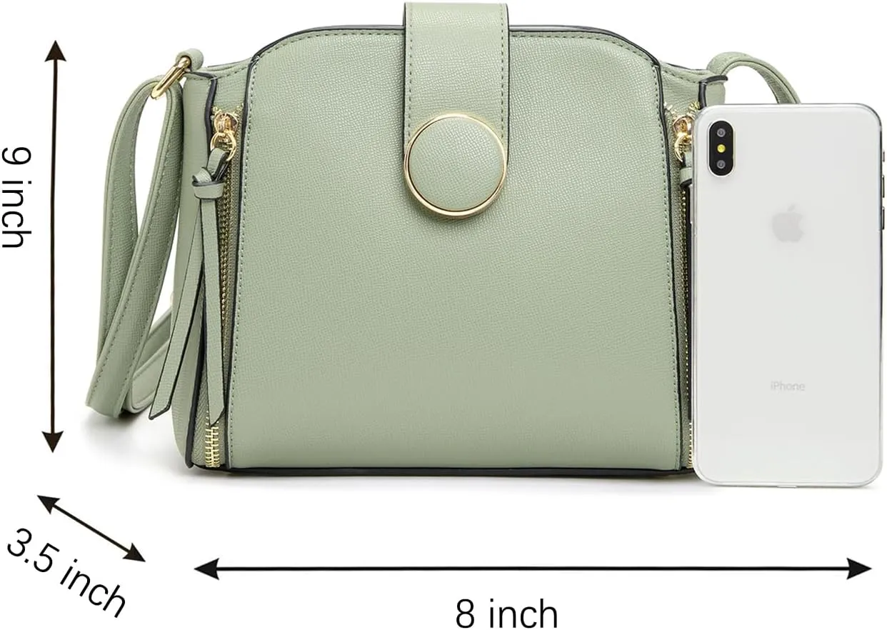 LA TERRE Lightweight Medium Crossbody Bag, Crossbody Purse Shoulder Bag for Women with Adjustable Strap