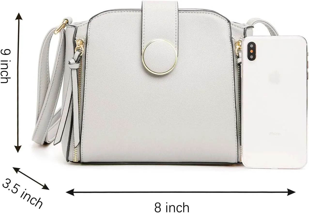 LA TERRE Lightweight Medium Crossbody Bag, Crossbody Purse Shoulder Bag for Women with Adjustable Strap