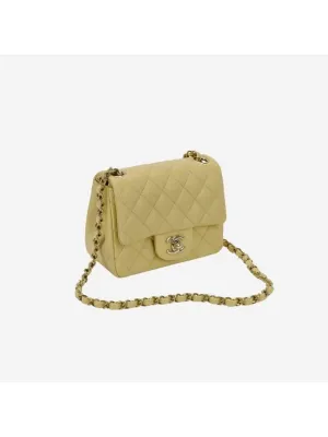 Lambskin Chanel Bag Mini Yellow Flap Cross Light Limited-time offer End-to-end encryption